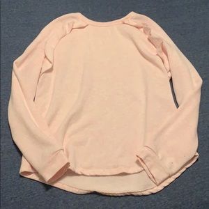 Girls light pink sweater